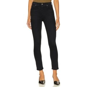 Agolde Nico High Rise Slim Jeans Black 24